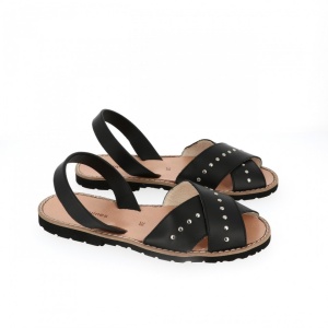 Sandale din piele MINORQUINES ROCK Black