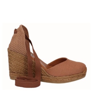 Sandale din in si piele LINA Natural