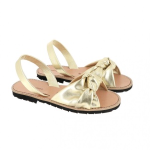 Sandale din piele naturala MINORQUINES Bahia Gold