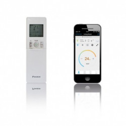 Telecomanda si Comanda Smart-Phone pentru Aparat de aer conditionat Daikin Emura Bluevolution FTXJ25MW-RXJ25M Inverter 9000 BTU White