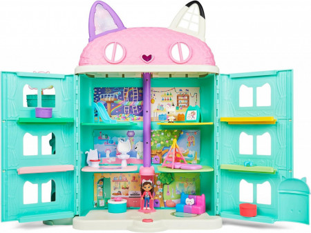 Set de joaca cu figurina si accesorii, Casa lui Gabby - Casa Purrfect a lui Gabby, Gabby's Dollhouse