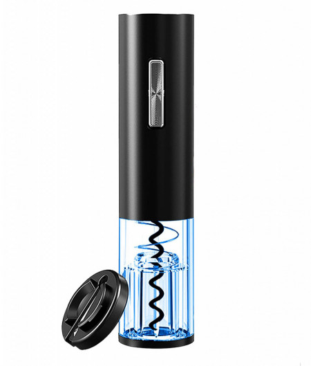 Set tirbuson electric USB si accesoriu taiere sigiliu, awwaline, negru