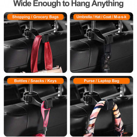 Carlig multifunctional pentru tetiera cu suport telefon