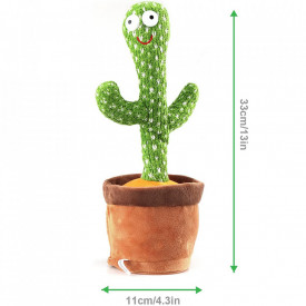 Jucarie Cactus Dansator, awwaline®, verde, Danseaza, Canta, Imita, Distractiv