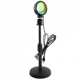 Lampa de veghe cu proiectie Rainbow awwaline®, reglabila pe inaltime, rotatie 360 grade, lumina ambientala pentru atmosfera romantica