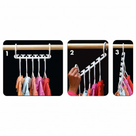 Set 8 suporturi organizatoare pentru umerase, Wonder Hanger