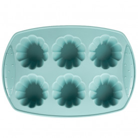Forma briose, floare, silicon, 6 buc