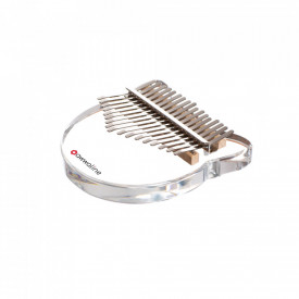 Kalimba, Instrument muzical cu 17 note, Sticla transparenta, model urechi pisica
