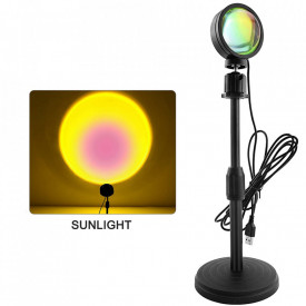 Lampa de veghe cu proiectie Sunlight, awwaline®, reglabila pe inaltime, rotatie 360 grade, lumina ambientala pentru atmosfera romantica