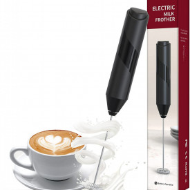 Mixer spuma de lapte, awwaline, negru, ideal pentru cappuccino, caffe latte, ciocolata calda