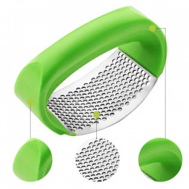 Presa usturoi manuala, awwaline®, verde, curbata, inox, usor de curatat