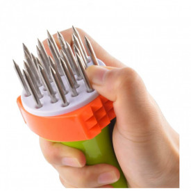 Ustensila pentru fragezit carnea, awwaline, multicolor, 24 de tije ascutite din inox