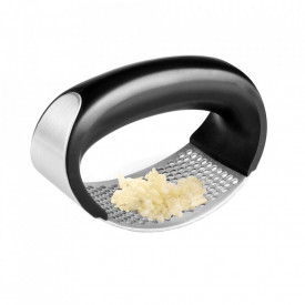 Presa manuala pentru usturoi, curbata, inox