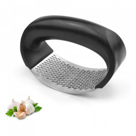 Presa usturoi manuala, awwaline®, neagra, curbata, inox, usor de curatat