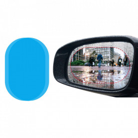 Set 2 folii protectie universale, anti apa si aburire, transparente pentru oglinzi auto