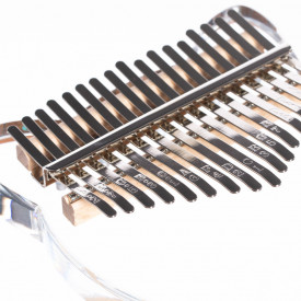 Kalimba, Instrument muzical cu 17 note, Sticla transparenta, model urechi pisica