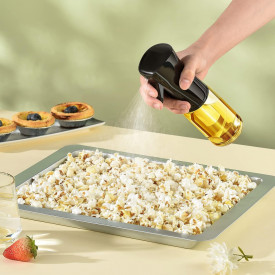 Sticla cu Pulverizator pentru Ulei sau Otet, awwaline, neagra, 210ml, Compatibil Diverse Lichide, Calitate si Design Premium