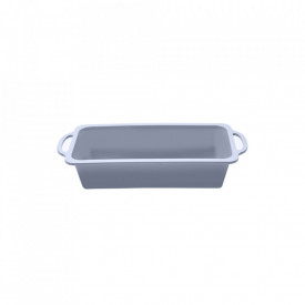 Tava copt silicon, awwaline®, gri, 27 x 14 x 6.5 cm, pentru chec, paine, cozonac, manere intarite