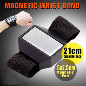 Bratara cu magnet pentru cuie, suruburi, unelte, ideala pentru bricolaj/croitorie