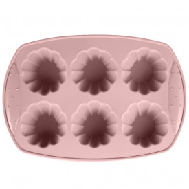 Forma briose, floare, silicon, 6 buc