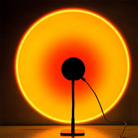 Lampa de veghe cu proiectie Setting Sun, awwaline®, reglabila pe inaltime, rotatie 360 grade, lumina ambientala pentru atmosfera romantica