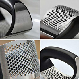 Presa manuala pentru usturoi, curbata, inox