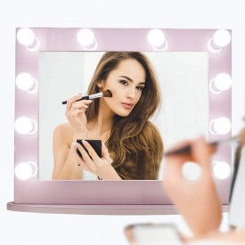 Set 10 becuri LED oglinda make-up, awwaline, intensitate reglabila, stil Hollywood, 3 moduri de iluminare, alimentare USB