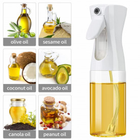 Sticla cu Pulverizator pentru Ulei sau Otet, awwaline, alba, 210ml, Compatibil Diverse Lichide, Calitate si Design Premium
