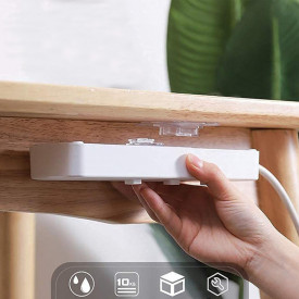 Suport dublu de fixare cu adeziv acrilic, awwaline, transparent, ideal pentru agatat si suspendat obiecte
