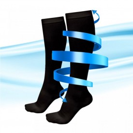 Ciorapi compresivi, anti-oboseala, unisex, marime universala, negru