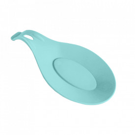Suport antipicurare pentru lingura de gatit, awwaline, silicon, turcoaz, 20 x 10 x 2 cm