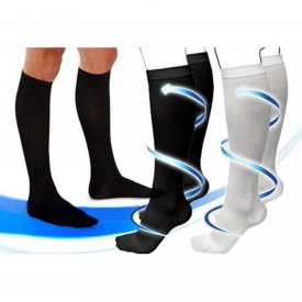 Ciorapi compresivi, anti-oboseala, unisex, marime universala, negru