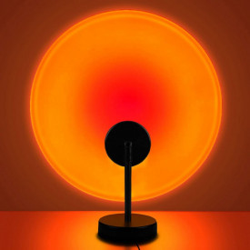 Lampa de veghe cu proiectie Sunset Red, awwaline®, reglabila pe inaltime, rotatie 360 grade, lumina ambientala pentru atmosfera romantica