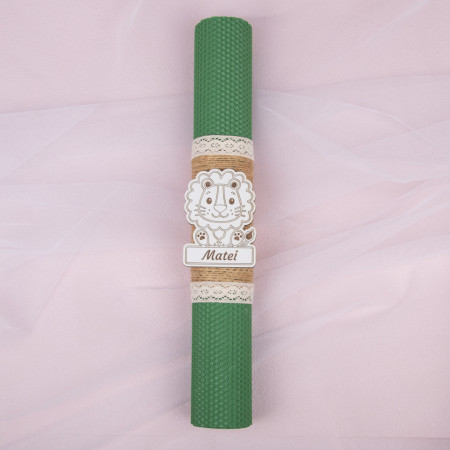lumanare botez fagure verde