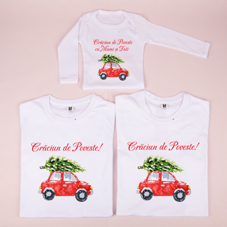 set tricouri aniversare masina rosie