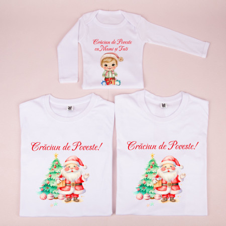 set tricouri aniversare mos craciun