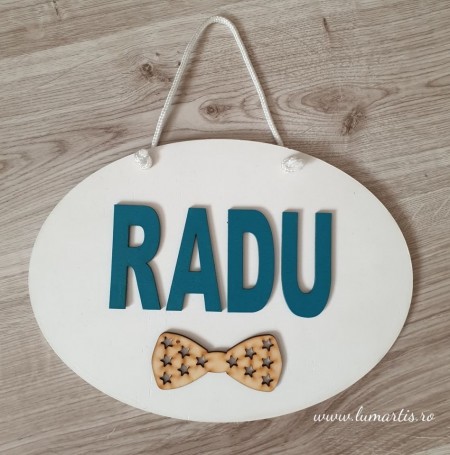 Plăcuță decor- nume copii - 002