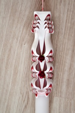 Lumanare de botez LB 710 D3,6 x 60cm Grena
