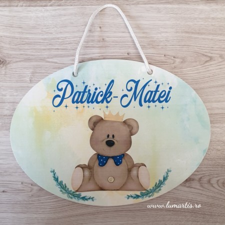 Plăcuță decor- nume copii - 008