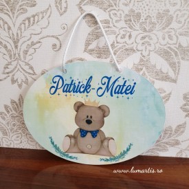 Plăcuță decor- nume copii - 008
