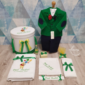 Set botez - Winnie - Verde