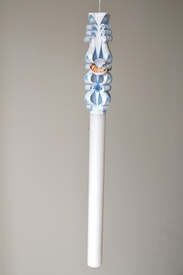 Lumanare de botez LB 707 D3,6 x 60cm Bleu