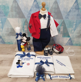 Set botez - Mickey - Roșu