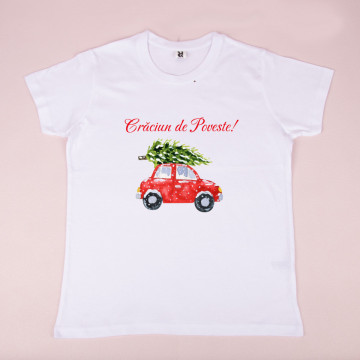 tricou adult masina rosie