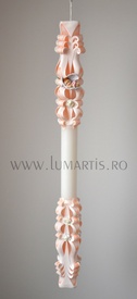 Lumanare de botez sculptata LB 715 D3,6 x 60 cm Somon