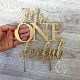 Cake Topper - „Mr ONEderful”