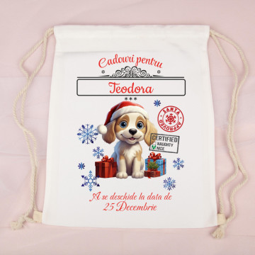 Săculeț personalizat Crăciun 006