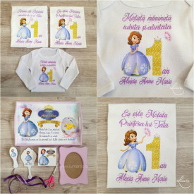 Set aniversar Tăviță +Tricouri personalizate 002