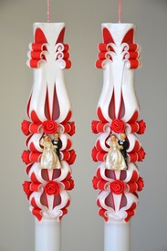Lumanare de nunta sculptata LN 616 D46x60