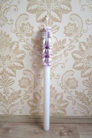 Lumanare de botez LB 706 D3,6 x 60cm Mov